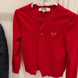 Comme des Garcons Red Heart Cardigan